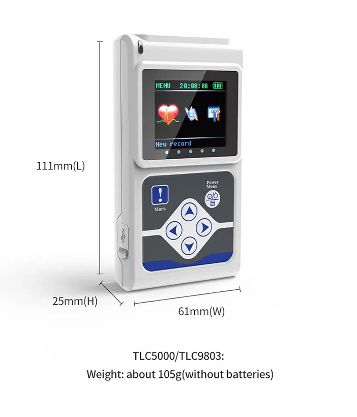 Dynamic ECG Systems tlc9803 size